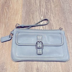 Coach leather wristlet/ clutch